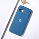 Чохол з лого "Google" з мікрофіброю Google Pixel 9 Синій - зображення 1