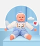 Кукла пупс мягкая 50 см в синем костюме - изображение 3