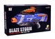 Дитячий іграшковий автомат на батарейках із м'якими кульками Blaze Storm Синій - зображення 3