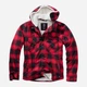 Куртка демисезонная с капюшоном мужская Brandit Lumber Jacket Hooded Red/Black 3172.41 M Разноцветная (3172.41-M) - изображение 1