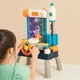 Детский игровой автотренажер с рулем ZZ1439B "Космос" музыка и свет, подвижные детали, на батарейках - изображение 2