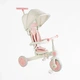 Велосипед трансформер трехколесный Best Trike с родительской ручкой бело-розовый (BS-12-303) - изображение 1