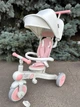 Велосипед трансформер трехколесный Best Trike с родительской ручкой бело-розовый (BS-12-303) - изображение 2