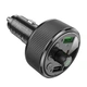 FM модулятор трансмітер Hoco E82 Bluetooth USB/Type-C автомобільний зарядний пристрій зі швидкою зарядкою - зображення 3