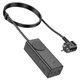 Мережевий подовжувач фільтр Hoco NS4 4000W EU/GER штекер 2xUSB 1xType-C PD65W QC 3.0 швидке заряджання чорний - зображення 5