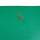 Кожаный кошелек женский из натуральной кожи горизонтальный на молнии с RFID защитой, 8 карт, зеленый 61504 - изображение 5