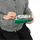 Кожаный кошелек женский из натуральной кожи горизонтальный на молнии с RFID защитой, 8 карт, зеленый 61504 - изображение 7