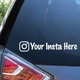 Авто Стикер "Инстаграм / Instagram account" на кузов и стекло - изображение 3