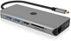 Stacja dokująca Icy Box USB Type-C - USB 3.2 x2, USB 2.0 x2, USB Type-C x2, HDMI x2, SD, microSD, RJ-45, 3.5 mm Grey/Black (IB-DK4061-CPD) - obraz 5