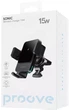 Автодержатель для телефона с беспроводной зарядкой Proove Sonic 15W Black (555380092) - изображение 2