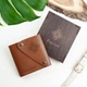 Именной мини кошелек с гравировкой на заказ в деревянной коробке, Caramel, Malina Leather - изображение 1