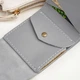 Именной мини кошелек с гравировкой на заказ, Grey, Malina Leather - изображение 4