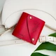 Женский кожаный кошелек с гравировкой, Red, Malina Leather - изображение 1