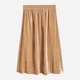 Спідниця міді літня жіноча H&M 0463890_01 XS Бежева (LD2000000856216_KAY2000000856216) - зображення 3