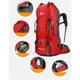 Туристичний, похідний рюкзак FREE KNIGHT 60L Red - зображення 2