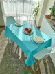 Скатерть водоотталкивающая Delux Textil Голубая 140 х 110 см (366700) - изображение 1