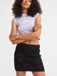 Юбка мини летняя прямая женская H&M 061063995 XXS Черная (6666000267542) - изображение 3