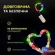 Светодиодная гирлянда Роса 3 метра на батарейках 30 led нить на зеленом проводе мультиколор 30L3MGML - изображение 2