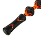 Масажер стрічка роликовий антицелюлітний 7 масажерів Zelart Massager Bar 0893 Black-Orange - зображення 3
