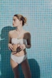 Купальний топ H&M 1215506 34 білий - зображення 1