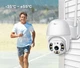 Камера видеонаблюдения уличная IP CAM 6 вайфай видеокамеры поворотная настенная с влагозащитой ночная съёмка - изображение 4