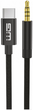 Kabel Winner Group USB-C - AUX 3.5 mm M/M 1.5 m Black (8591194117305) - obraz 1