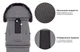 Конверт зимний Bair Arctic + варежки с мехом Графит - изображение 4