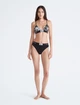 Женский топ Calvin Klein Cotton Stretch Unlined Triangle Bralette M черный - изображение 4