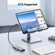 Багатопортовий адаптер-концентратор UGREEN USB HUB C 5 в 1 HDMI, 100 W Power Delivery, 3 USB-A 3.0 Grey - зображення 3