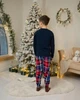 Детская пижама для мальчика с брюками - Новогодний мишка - Family look для семьи 110-116 - изображение 3