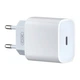 Мережевий зарядний пристрій XO L40 18W USB Type-C White (L40-WH) - зображення 1
