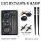 Палочки для суши многоразовые, палочки для еды суши с рисунком, подарочный набор с соусник и подставками SET968-8U - изображение 3