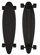 Лонгборд пластиковый D-Street Pintail Black 36'' (sk801) - изображение 1