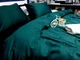 Постельное белье DEEP EMERALD, сатин PREMIUM Полуторный размер, наволочки 70/70 - изображение 6