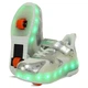 Роликовые кроссовки с подсветкой LED на двух колесах SP-Sport OB-3419 размер 36 белый-серый - изображение 1