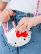 Дитяча силіконова сумка месенджер через плече для дівчаток Hello Kitty Хелло Кітті білий (AN)32263 - зображення 2