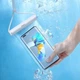 Водонепроницаемый чехол для телефона Baseus Cylinder Slide-cover Waterproof Bag Pro до 7.2'' White (FMYT000002) - изображение 7