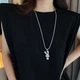 Цепочка с подвеской Заяц со стразами - изображение 5