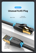 Подовжувач мережевого кабелю 40 Гбіт/с RJ45 Vention Ethernet-кабель-подовжувач Cat 8 10 м Black (IKHBL) - зображення 3