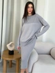 Юбка миди осенняя прямая женская ARTKNIT Katrin L/XL Светло-серая (4823093454934) - изображение 6