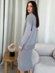 Юбка миди осенняя прямая женская ARTKNIT Katrin L/XL Светло-серая (4823093454934) - изображение 8