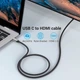 Кабель перехідник Vention USB Type-C to HDMI v2.0 1.5 м Gray (CRBBG) - зображення 6