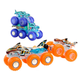 Zestaw pojazdów Hot Wheels Monster Trucks Power Smashers Toy Truck & Big Rig Multipack 4 szt (194735247776) - obraz 2