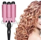 Тройная плойка щипцы для укладки волос Bestope Hair Waver HE-19 Розовый - изображение 6