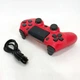 Джойстик DOUBLESHOCK для PS 4, игровой беспроводной геймпад PS4/PC аккумуляторный джойстик. Цвет: красный QO-90 - изображение 8