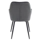 Дизайнерское Мягкое Кресло Just Relax "Genoa Dark Grey" с графитовым бархатом - изображение 4