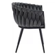 Дизайнерське М'яке Крісло Just Relax "Toskana Dark Grey" з бежевим оксамитом - зображення 3