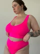 Комплект бесшовного белья plus size 4XL Розовый - изображение 1