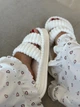 Женские домашние тапочки Cappone в полоску, Белые , 38-39 р(25см) - изображение 4