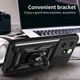 Чехол Hide Shield для Tecno Spark Go 2024 / BG6 бампер противоударный с подставкой кольцом Black - изображение 2